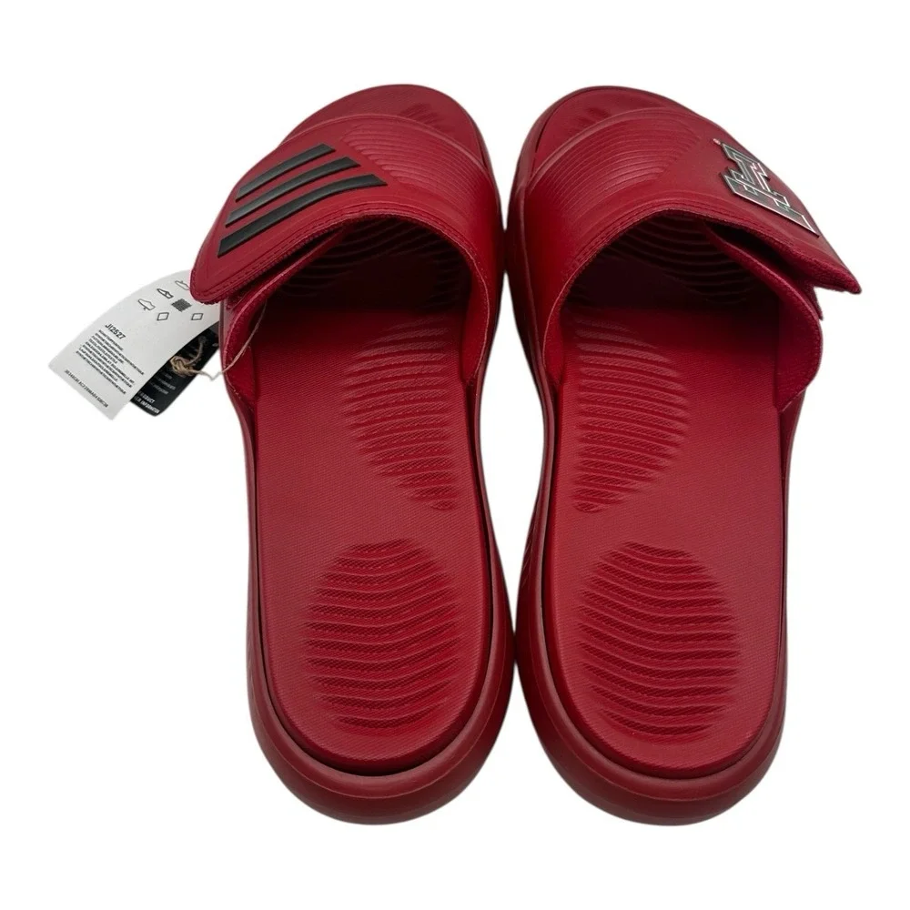 Adidas Alphabounce Slide‎ 2.0 Texas Tech Red Raiders Sandals Mens Sz 13 JI2527